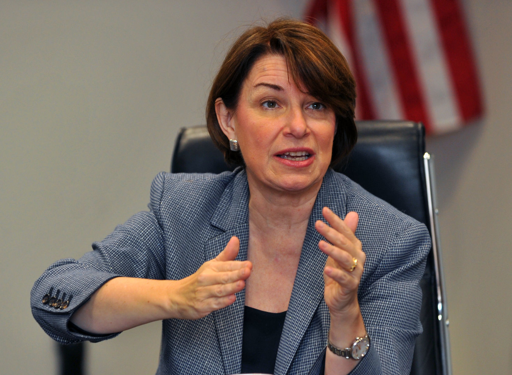 Democratic Presidential candidate Amy Klobuchar